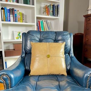 New Real Leather Decorative Pillow Cover.Size 18x18.